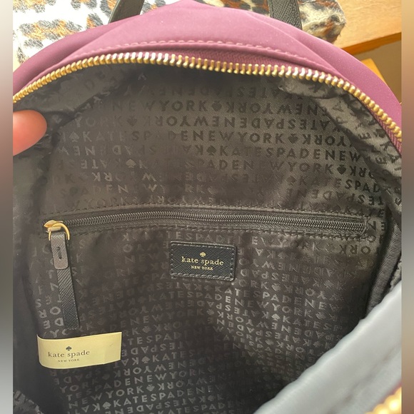 Kate Spade Wilson Road Bradley Backpack plumb with black embellishments - Picture 6 of 16